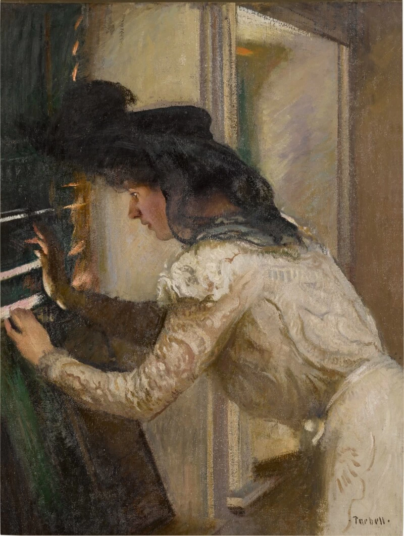 Edmund Tarbell - 100, Sbirciando attraverso le persiane